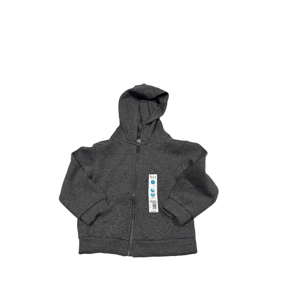 Kids' Grey Jacket Hoodie Full Zip Sweater Toddler Size 3T